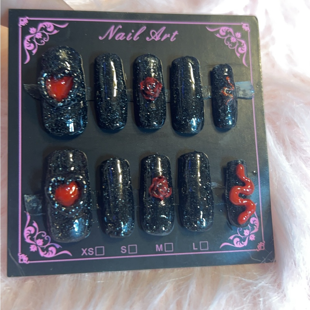 Goth Girl Press On Nails